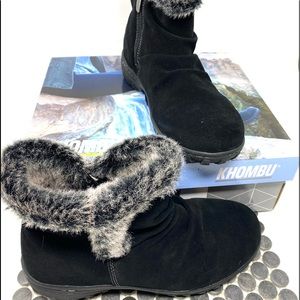 Khombu Black waterproof Boots